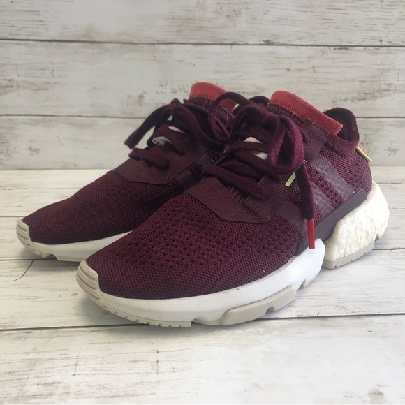 Adidas POD-S 3.1 Boost Ultra Hi-Res Women’s Burgundy Sneakers Size 7 - Picture 3 of 13